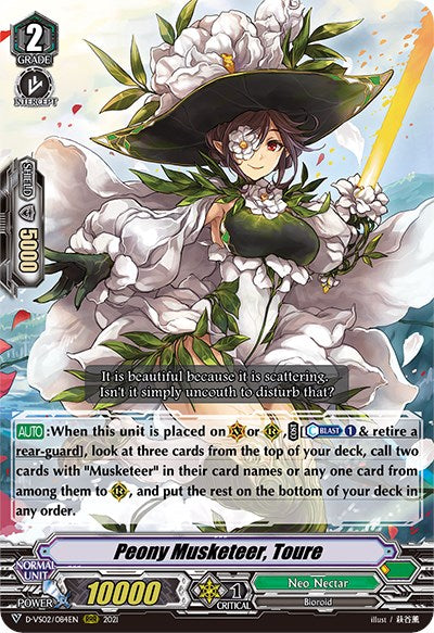 Peony Musketeer, Toure (D-VS02/084EN) [V Clan Collection Vol.2] | Pegasus Games WI