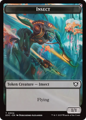 Insect // Beast (0005) Double-Sided Token [Edge of Eternities Commander Tokens] | Pegasus Games WI