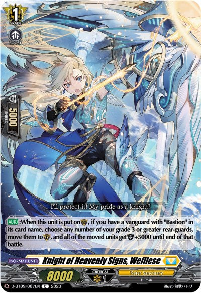 Knight of Heavenly Signs, Wefliese (D-BT09/087EN) [Dragontree Invasion] | Pegasus Games WI