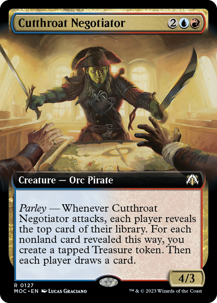 Cutthroat Negotiator (Extended Art) [March of the Machine Commander] | Pegasus Games WI