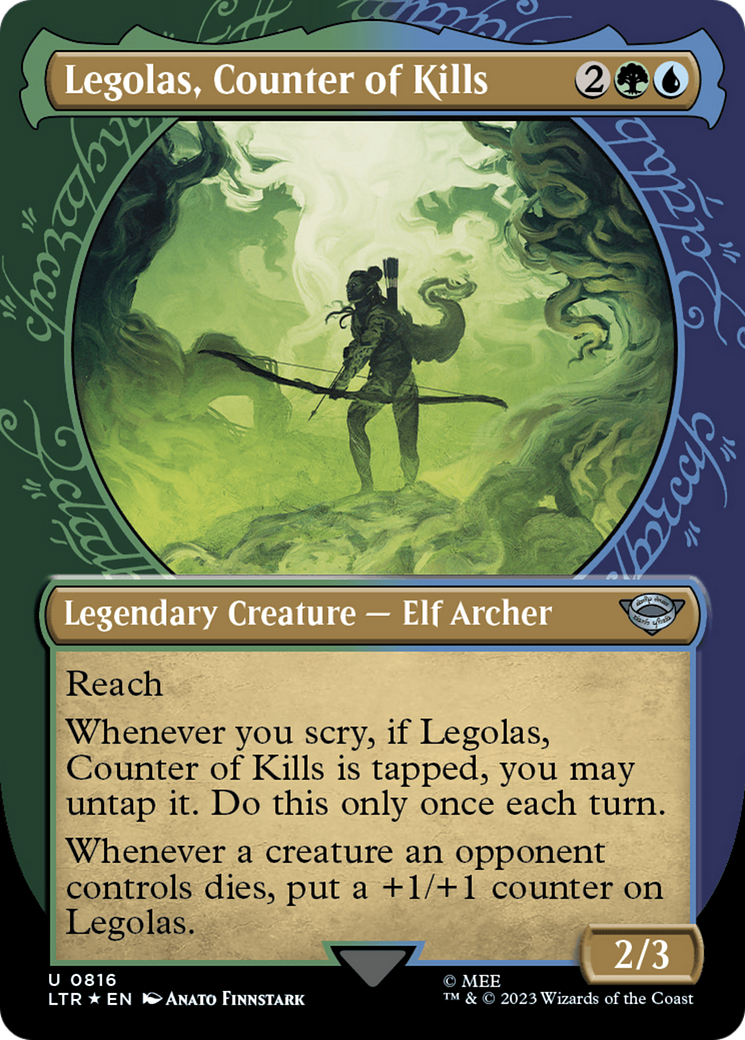 Legolas, Counter of Kills (Showcase) (Surge Foil) [The Lord of the Rings: Tales of Middle-Earth] | Pegasus Games WI