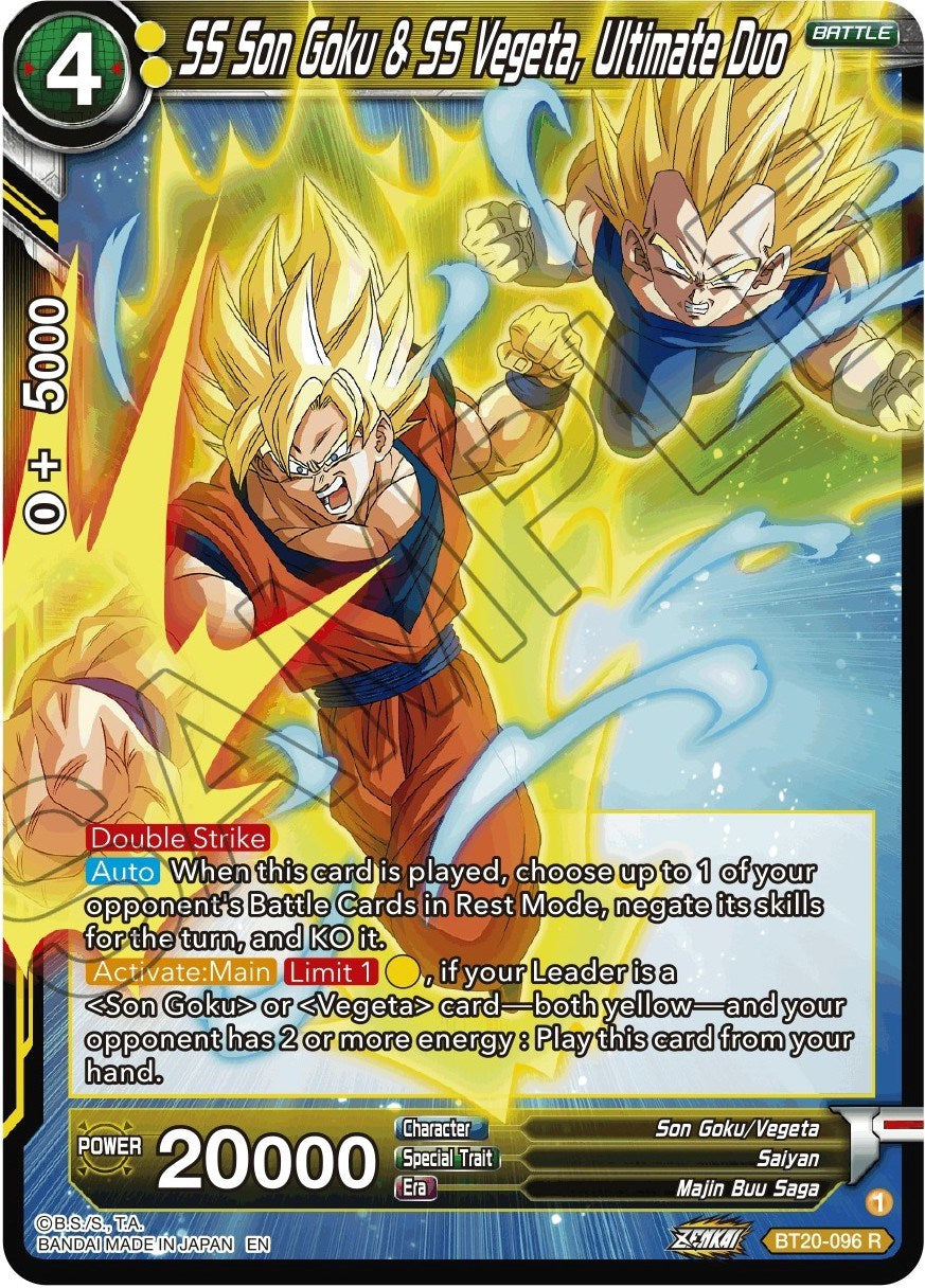 SS Son Goku & SS Vegeta, Ultimate Duo (BT20-096) [Power Absorbed] | Pegasus Games WI