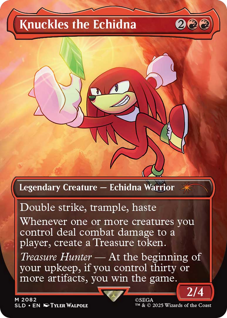 Knuckles the Echidna (Rainbow Foil) [Secret Lair Drop Series] | Pegasus Games WI