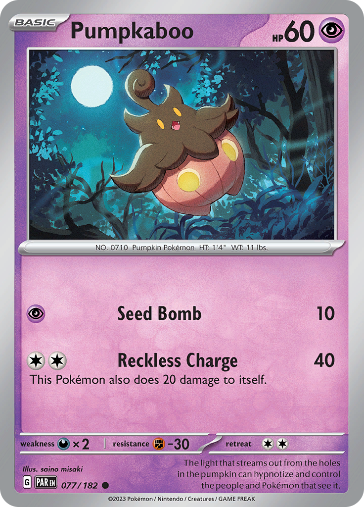 Pumpkaboo (077/182) [Scarlet & Violet: Paradox Rift] | Pegasus Games WI