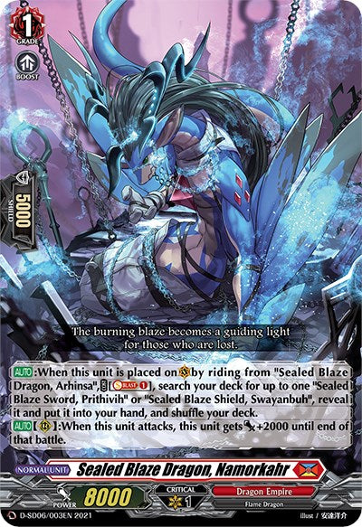 Sealed Blaze Dragon, Namorkahr (D-SD06/003EN) [Mirei Minae: Sealed Blaze Maiden] | Pegasus Games WI