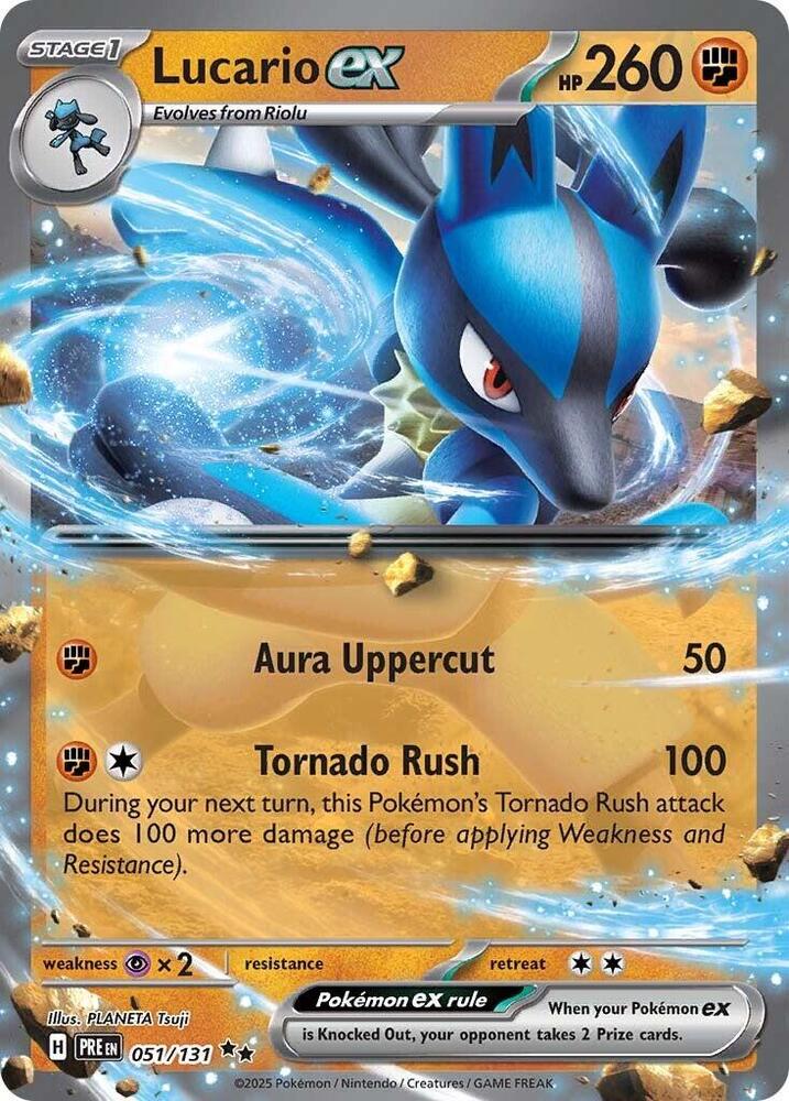 Lucario ex (051/131) [Scarlet & Violet: Prismatic Evolutions] | Pegasus Games WI