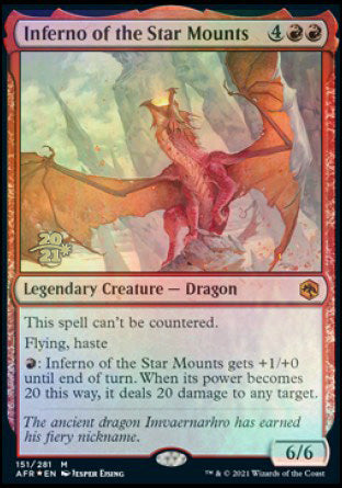 Inferno of the Star Mounts [Dungeons & Dragons: Adventures in the Forgotten Realms Prerelease Promos] | Pegasus Games WI