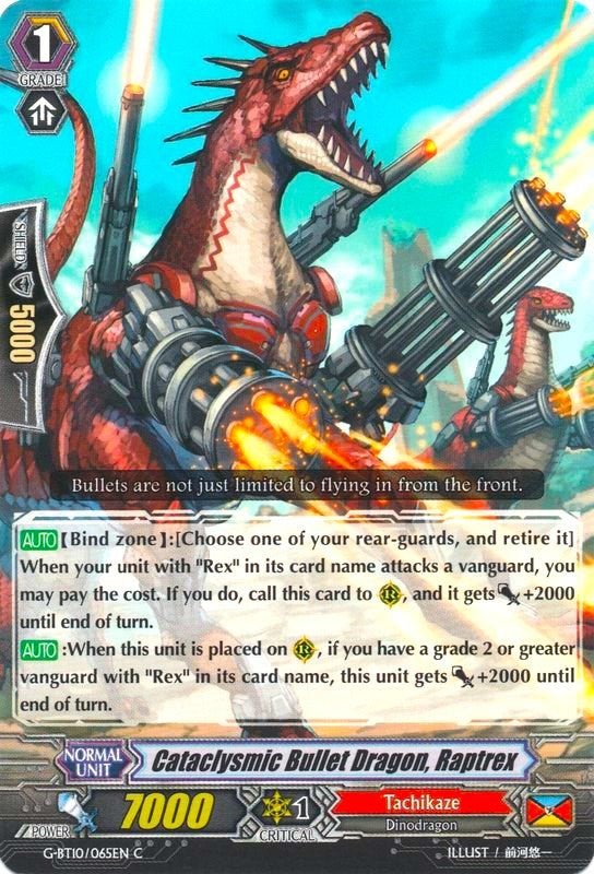 Cataclysmic Bullet Dragon, Raptrex (G-BT10/065EN) [Raging Clash of the Blade Fangs] | Pegasus Games WI