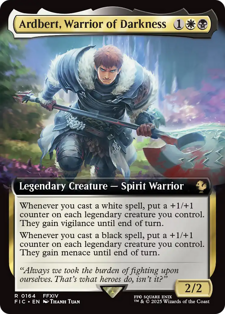 Ardbert, Warrior of Darkness (Extended Art) [FINAL FANTASY Commander] | Pegasus Games WI