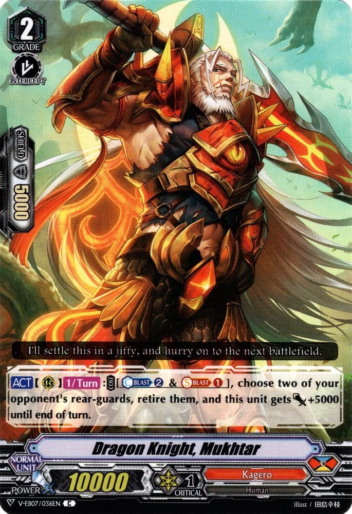 Dragon Knight, Mukhtar (V-EB07/036EN) [The Heroic Evolution] | Pegasus Games WI