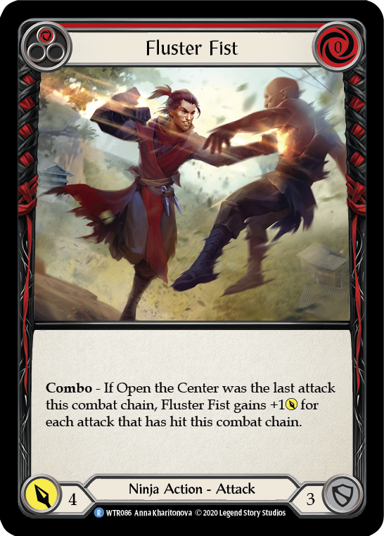 Fluster Fist (Red) [U-WTR086] (Welcome to Rathe Unlimited)  Unlimited Rainbow Foil | Pegasus Games WI