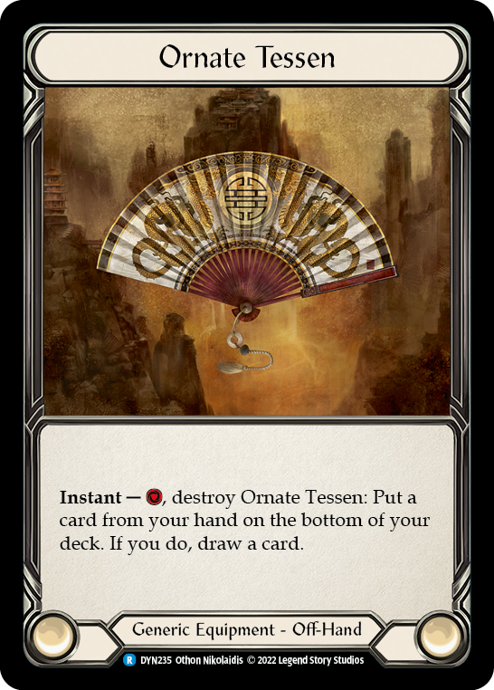 Ornate Tessen [DYN235] (Dynasty)  Cold Foil | Pegasus Games WI