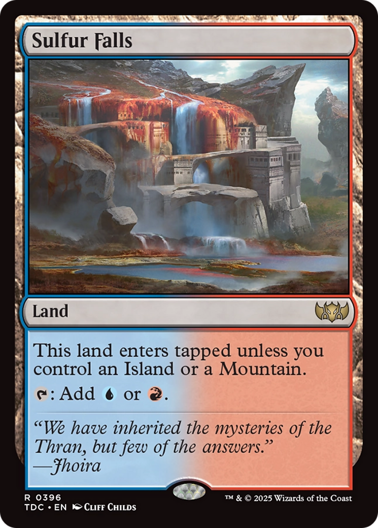 Sulfur Falls [Tarkir: Dragonstorm Commander] | Pegasus Games WI