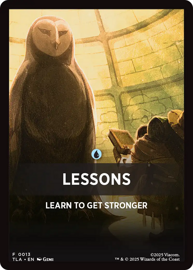 Lessons Theme Card [Avatar: The Last Airbender Tokens] | Pegasus Games WI