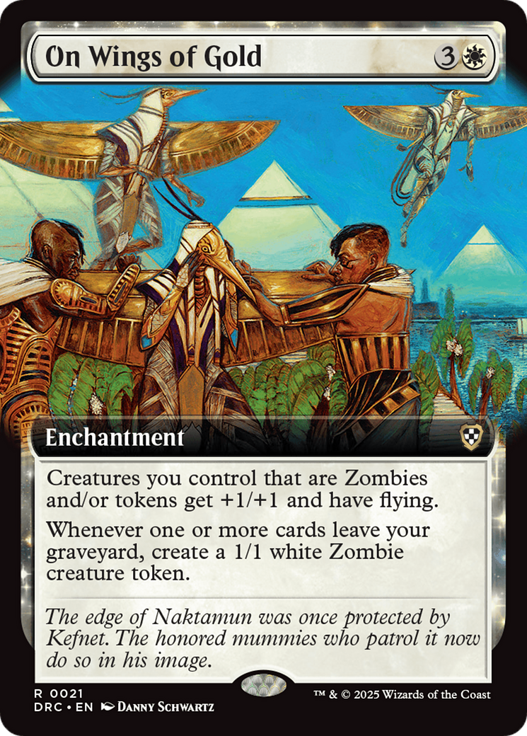 On Wings of Gold (Extended Art) [Aetherdrift Commander] | Pegasus Games WI