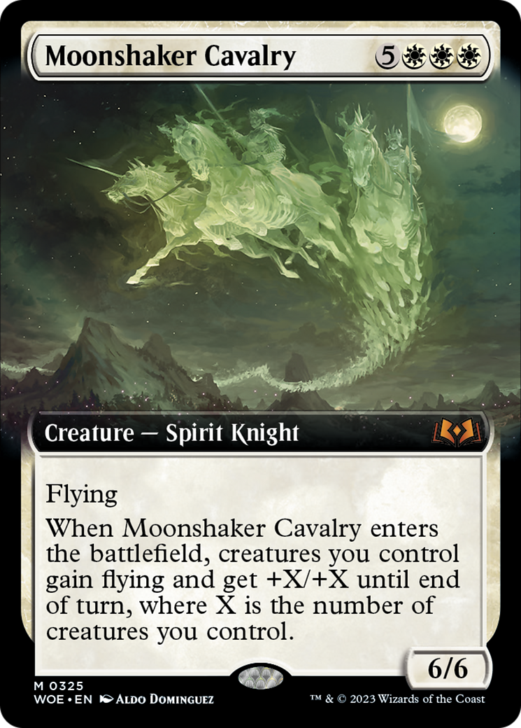 Moonshaker Cavalry (Extended Art) [Wilds of Eldraine] | Pegasus Games WI