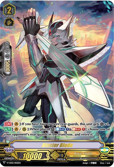 Blaster Blade (V-CS02/002EN) [Memoir of Vanguard Koshien] | Pegasus Games WI