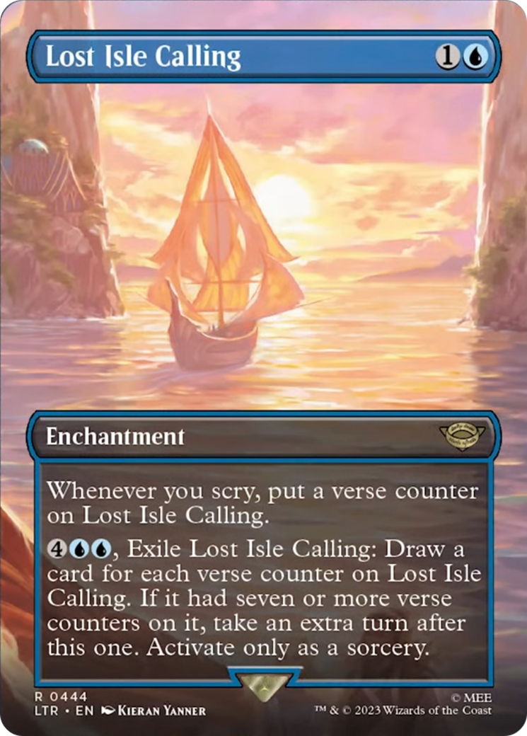 Lost Isle Calling (Borderless Alternate Art) [The Lord of the Rings: Tales of Middle-Earth] | Pegasus Games WI