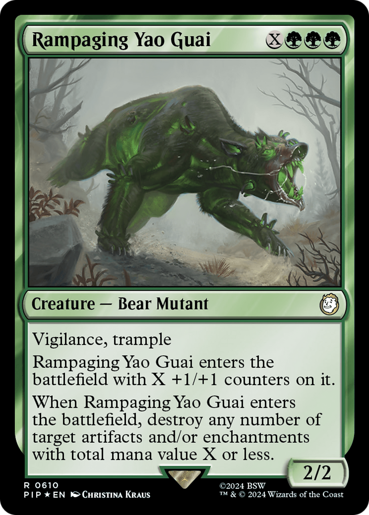 Rampaging Yao Guai (Surge Foil) [Fallout] | Pegasus Games WI