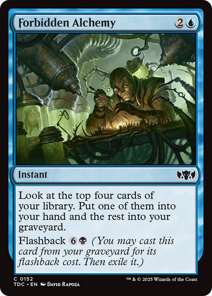 Forbidden Alchemy [Tarkir: Dragonstorm Commander] | Pegasus Games WI
