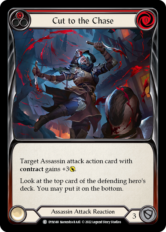 Cut to the Chase (Red) [DYN148] (Dynasty)  Rainbow Foil | Pegasus Games WI