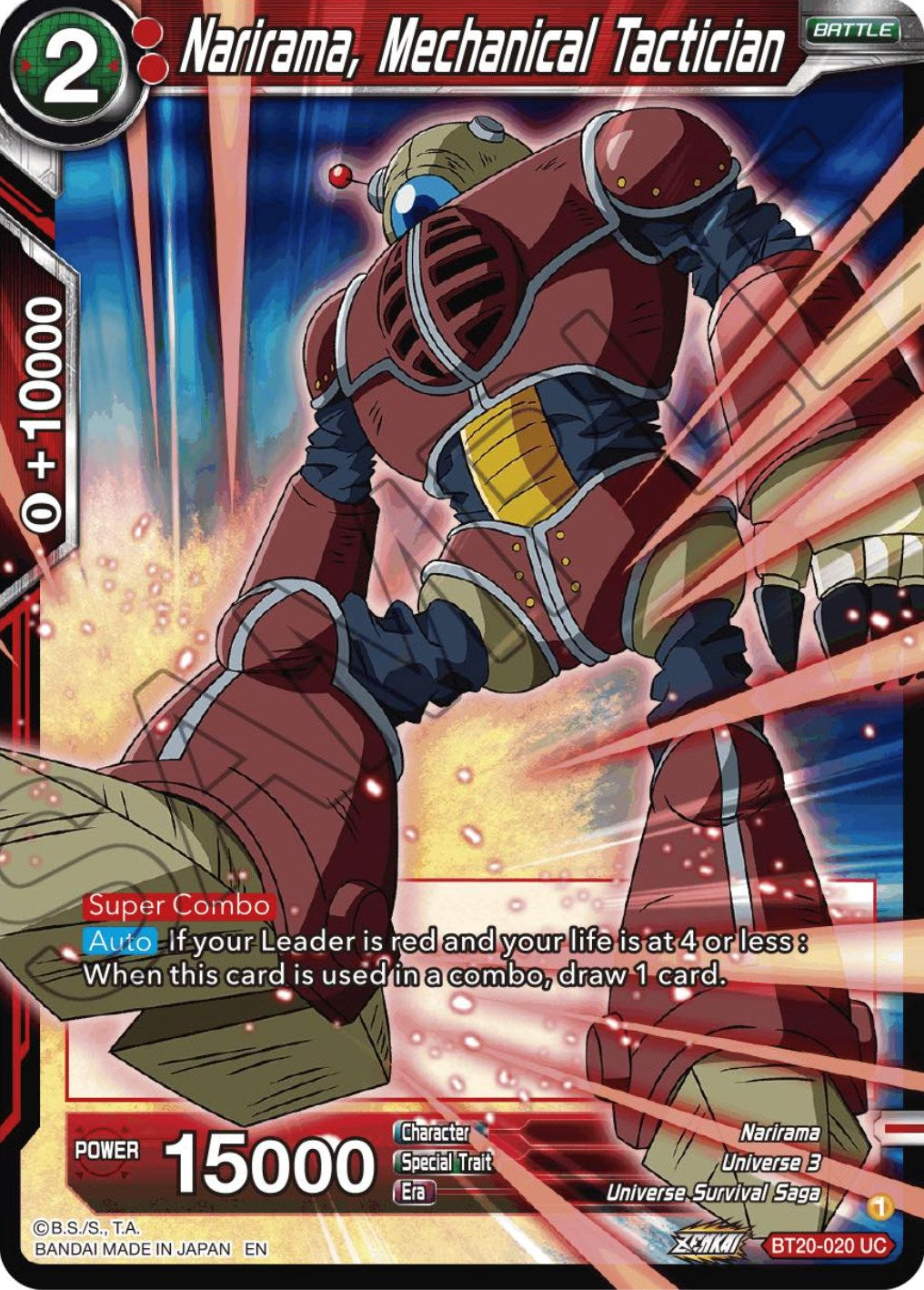 Narirama, Mechanical Tactician (BT20-020) [Power Absorbed] | Pegasus Games WI