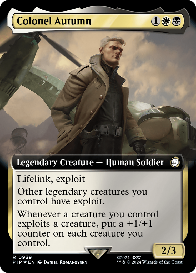 Colonel Autumn (Extended Art) (Surge Foil) [Fallout] | Pegasus Games WI