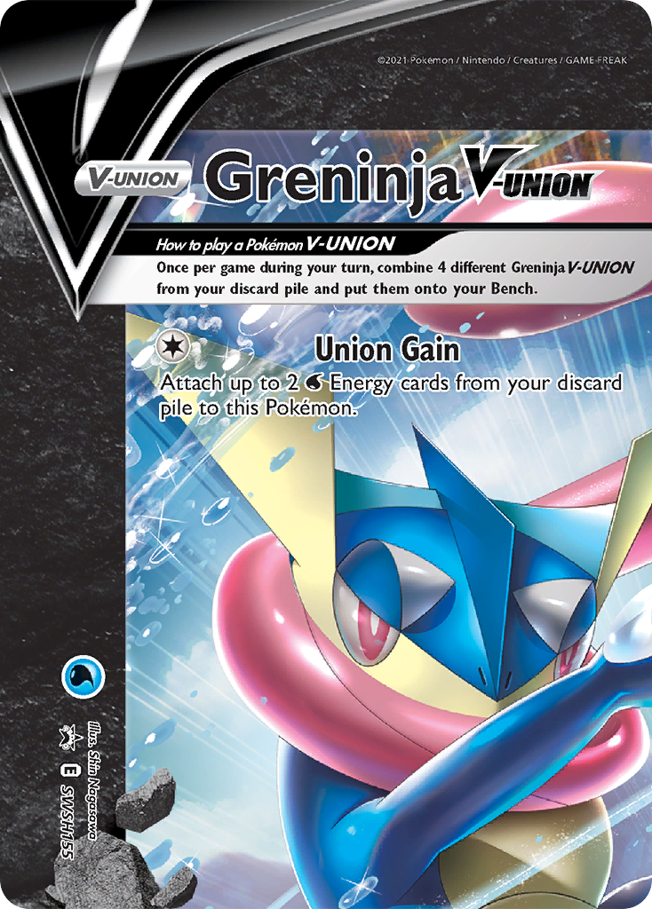 Greninja V-Union (SWSH155) [Sword & Shield: Black Star Promos] | Pegasus Games WI