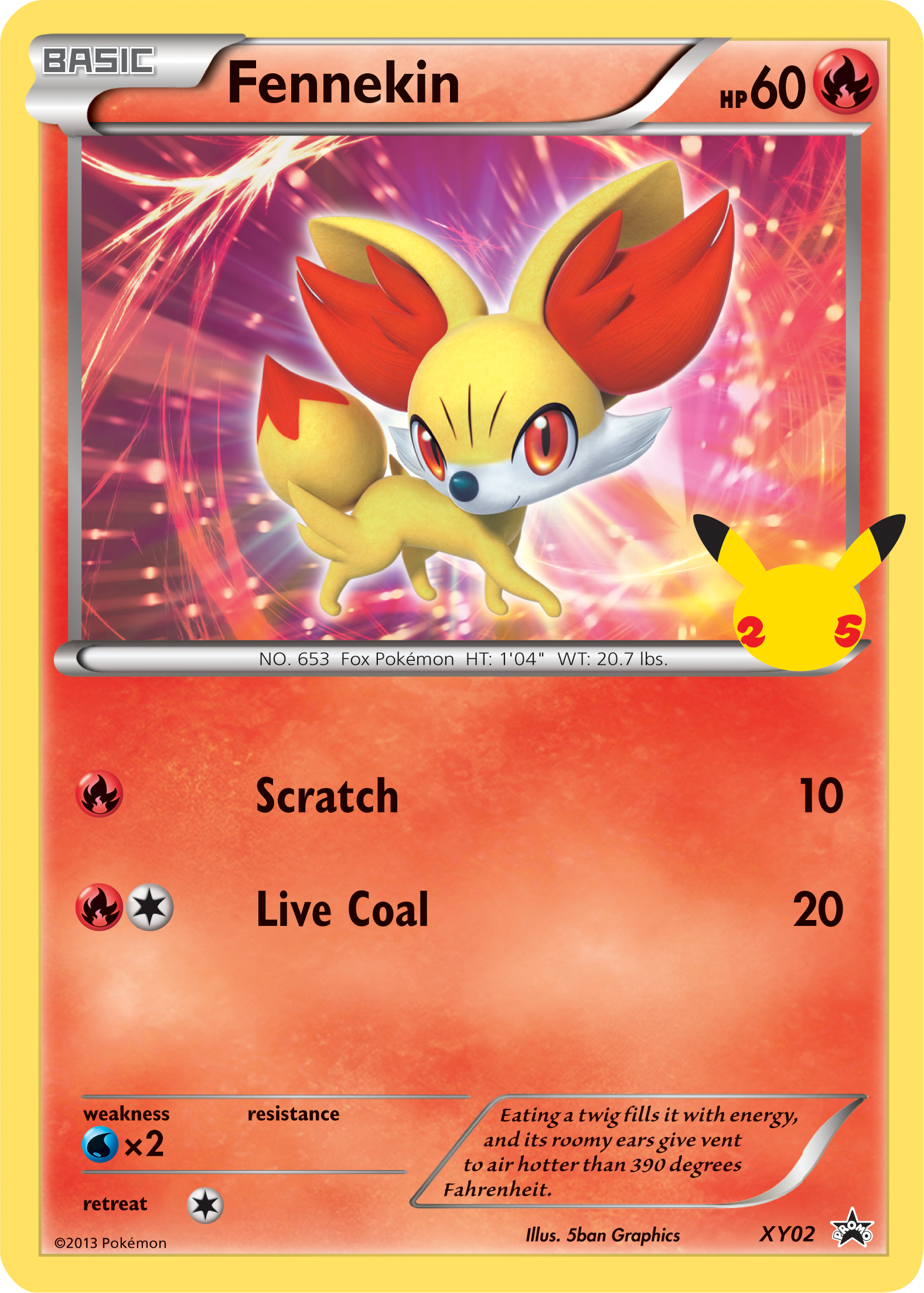 Fennekin (XY02) (Jumbo Card) [First Partner Pack] | Pegasus Games WI