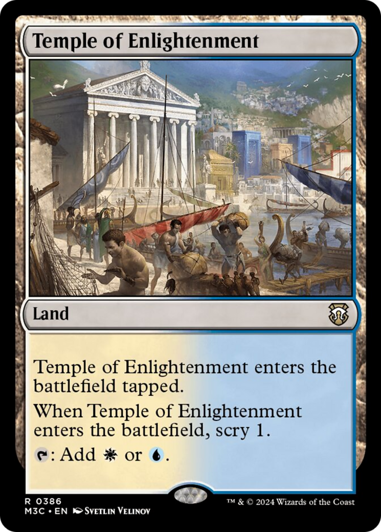 Temple of Enlightenment (Ripple Foil) [Modern Horizons 3 Commander] | Pegasus Games WI