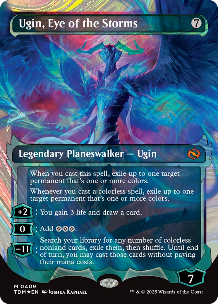 Ugin, Eye of the Storms (Showcase) (Halo Foil) [Tarkir: Dragonstorm] | Pegasus Games WI