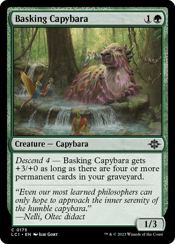 Basking Capybara [The Lost Caverns of Ixalan] | Pegasus Games WI