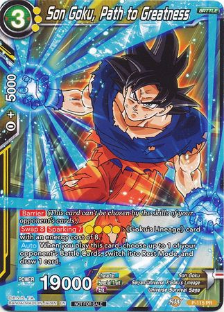 Son Goku, Path to Greatness (Power Booster) (P-115) [Promotion Cards] | Pegasus Games WI