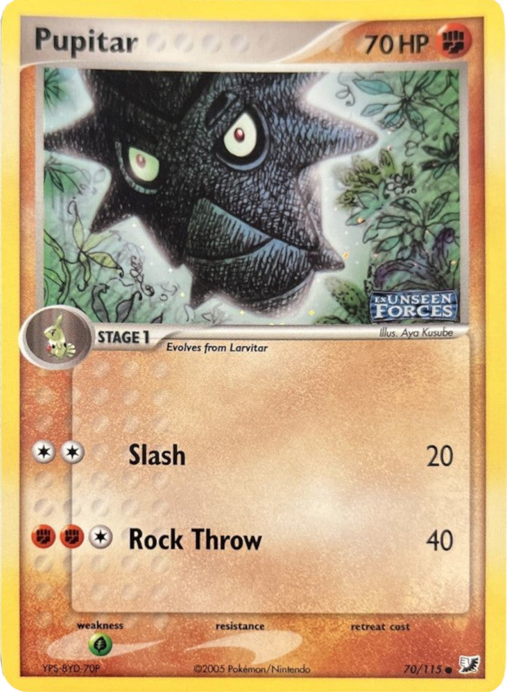 Pupitar (70/115) (Stamped) [EX: Unseen Forces] | Pegasus Games WI