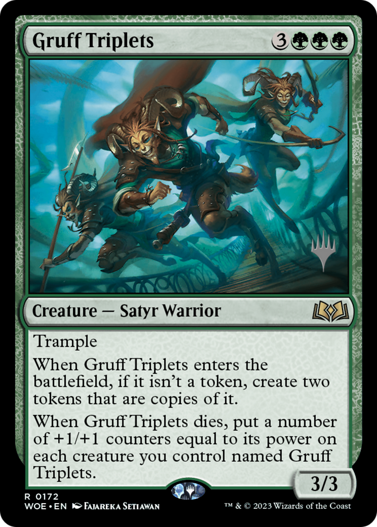 Gruff Triplets (Promo Pack) [Wilds of Eldraine Promos] | Pegasus Games WI