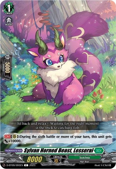 Sylvan Horned Beast, Lesserai (D-BT09/093EN) [Dragontree Invasion] | Pegasus Games WI