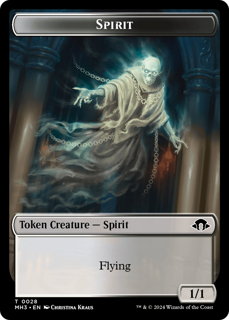 Phyrexian Germ // Spirit (0028) Double-Sided Token [Modern Horizons 3 Tokens] | Pegasus Games WI