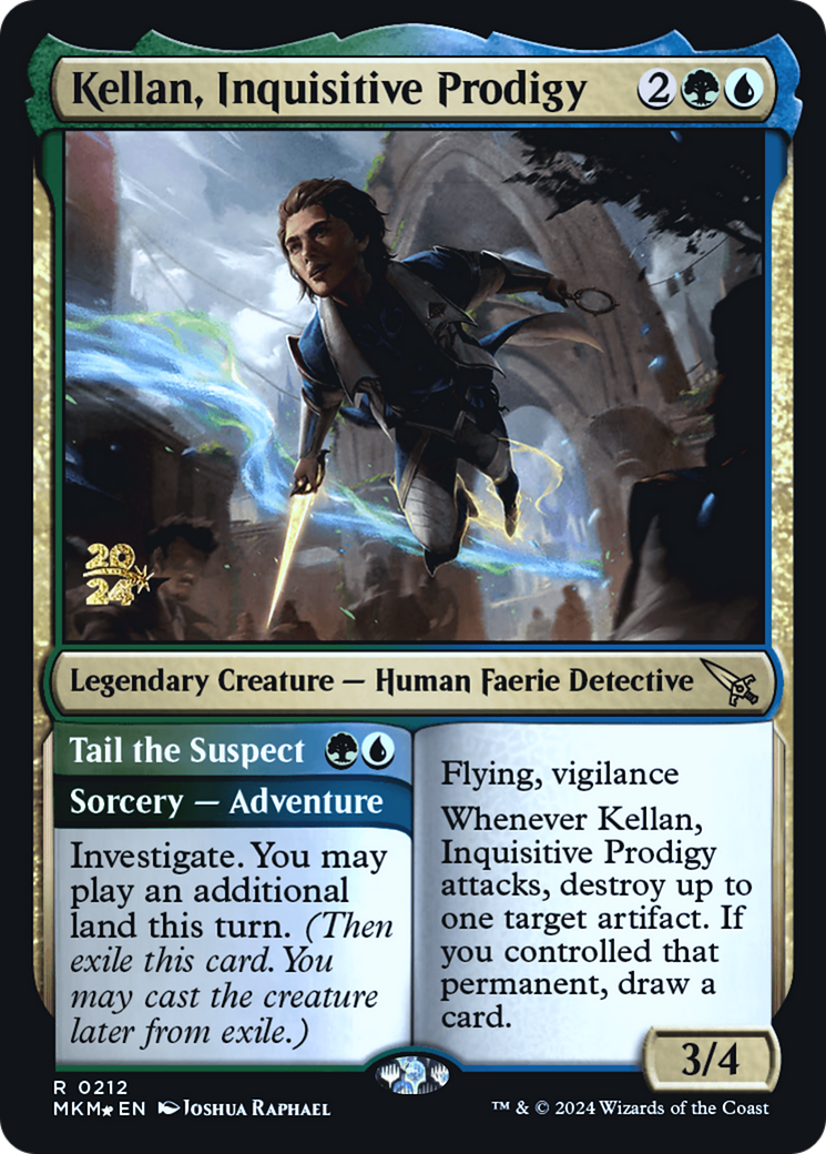 Kellan, Inquisitive Prodigy [Murders at Karlov Manor Prerelease Promos] | Pegasus Games WI