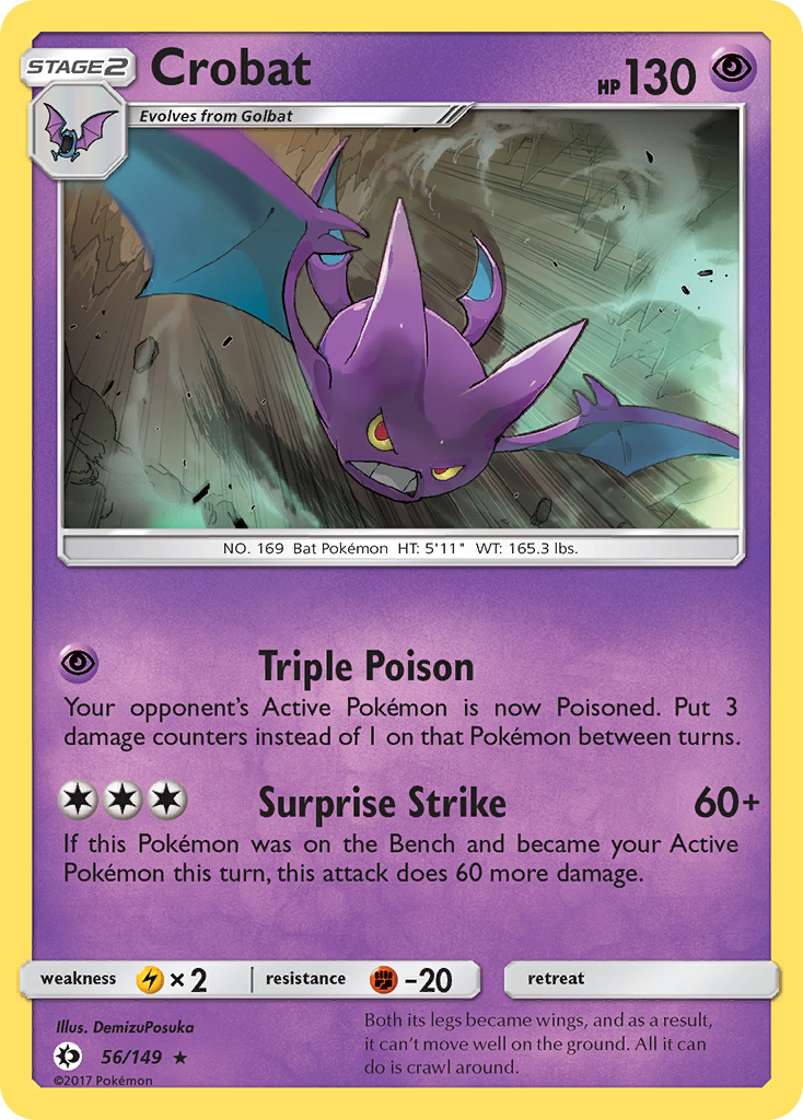 Crobat (56/149) [Sun & Moon: Base Set] | Pegasus Games WI