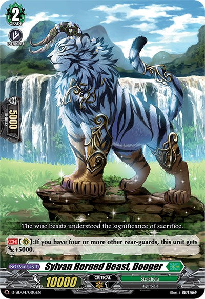 Sylvan Horned Beast, Dooger (D-SD04/006EN) [Megumi Okura: Sylvan King] | Pegasus Games WI