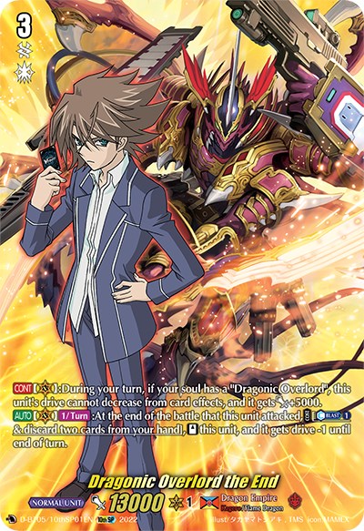 Dragonic Overlord the End (D-BT05/10thSP01EN) [Triumphant Return of the Brave Heroes] | Pegasus Games WI