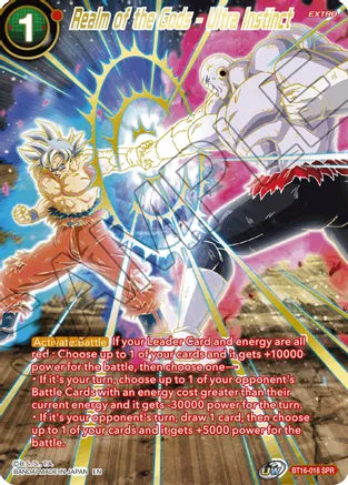 Realm of the Gods - Ultra Instinct (SPR) (BT16-018) [Realm of the Gods] | Pegasus Games WI