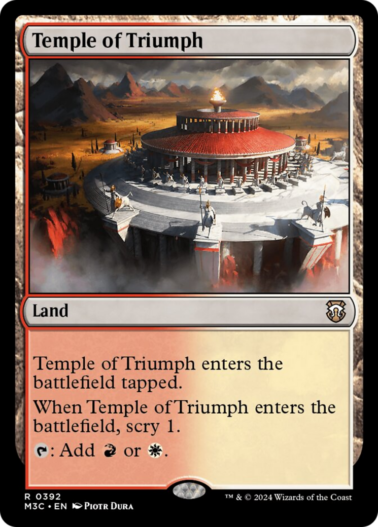 Temple of Triumph [Modern Horizons 3 Commander] | Pegasus Games WI