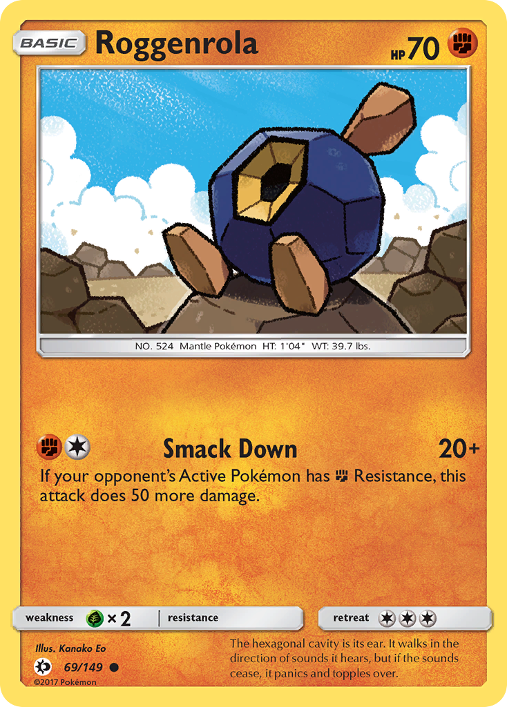 Roggenrola (69/149) [Sun & Moon: Base Set] | Pegasus Games WI