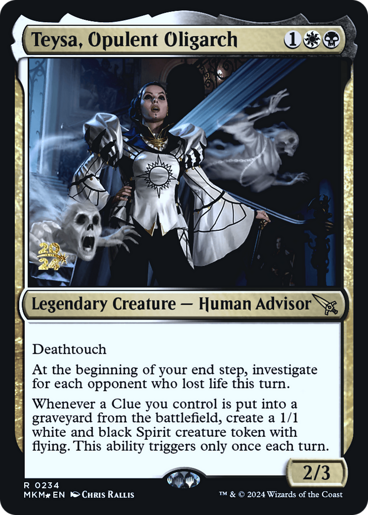 Teysa, Opulent Oligarch [Murders at Karlov Manor Prerelease Promos] | Pegasus Games WI