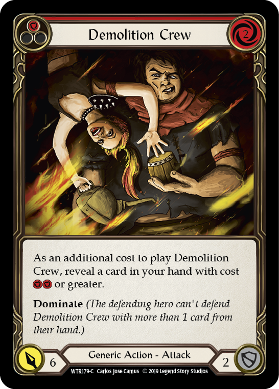 Demolition Crew (Red) [WTR179-C] (Welcome to Rathe)  Alpha Print Normal | Pegasus Games WI