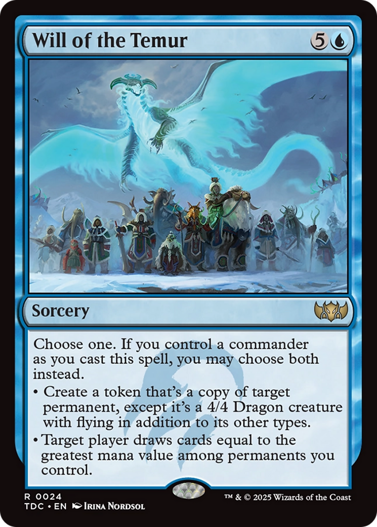 Will of the Temur [Tarkir: Dragonstorm Commander] | Pegasus Games WI