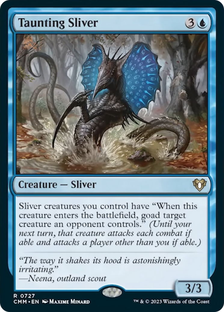 Taunting Sliver [Commander Masters] | Pegasus Games WI