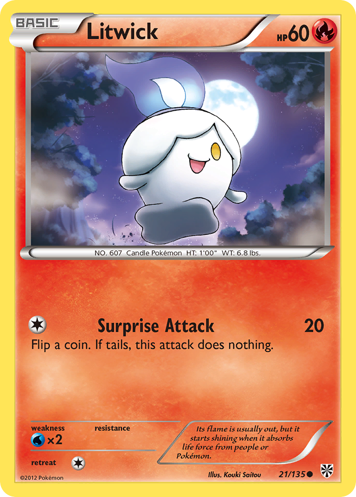 Litwick (21/135) [Black & White: Plasma Storm] | Pegasus Games WI
