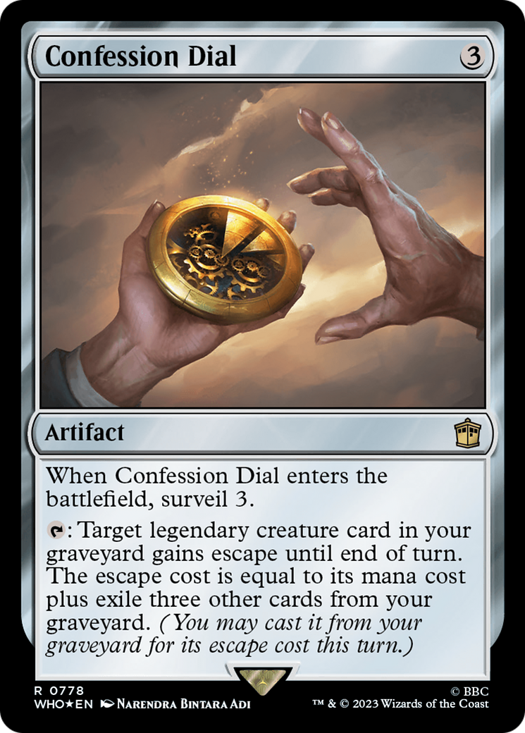 Confession Dial (Surge Foil) [Doctor Who] | Pegasus Games WI